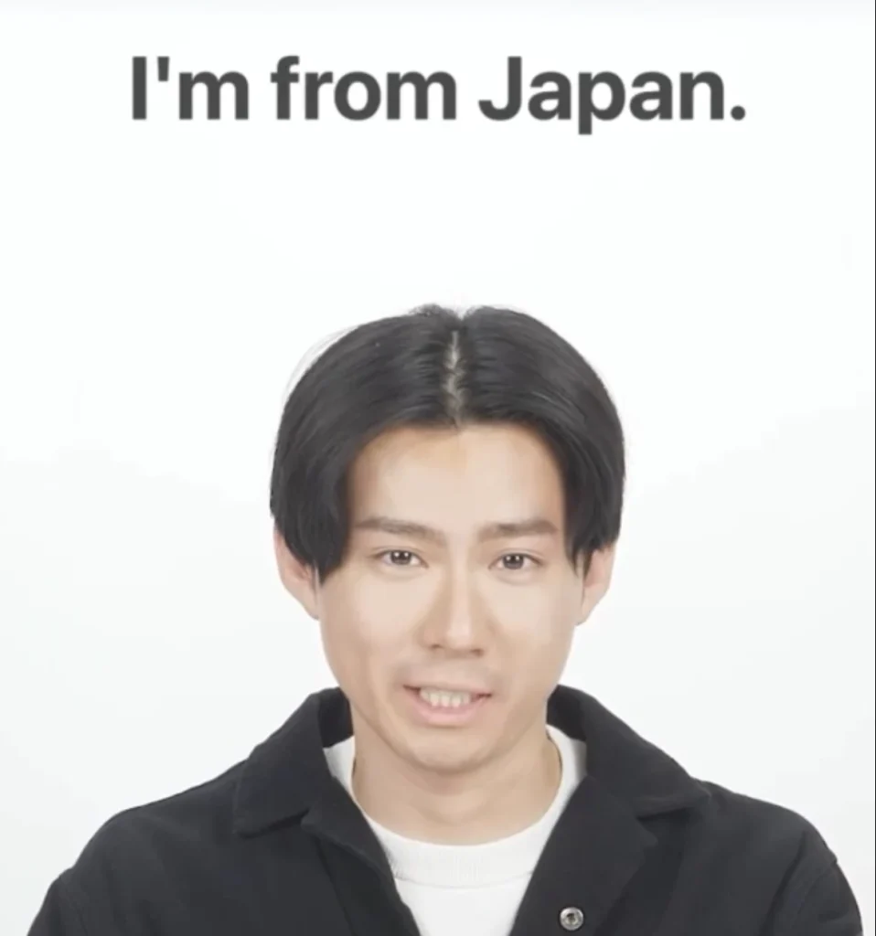 Speakの超初級ミニコースで「I’m from Japan.」を学ぶビデオレッスン画面